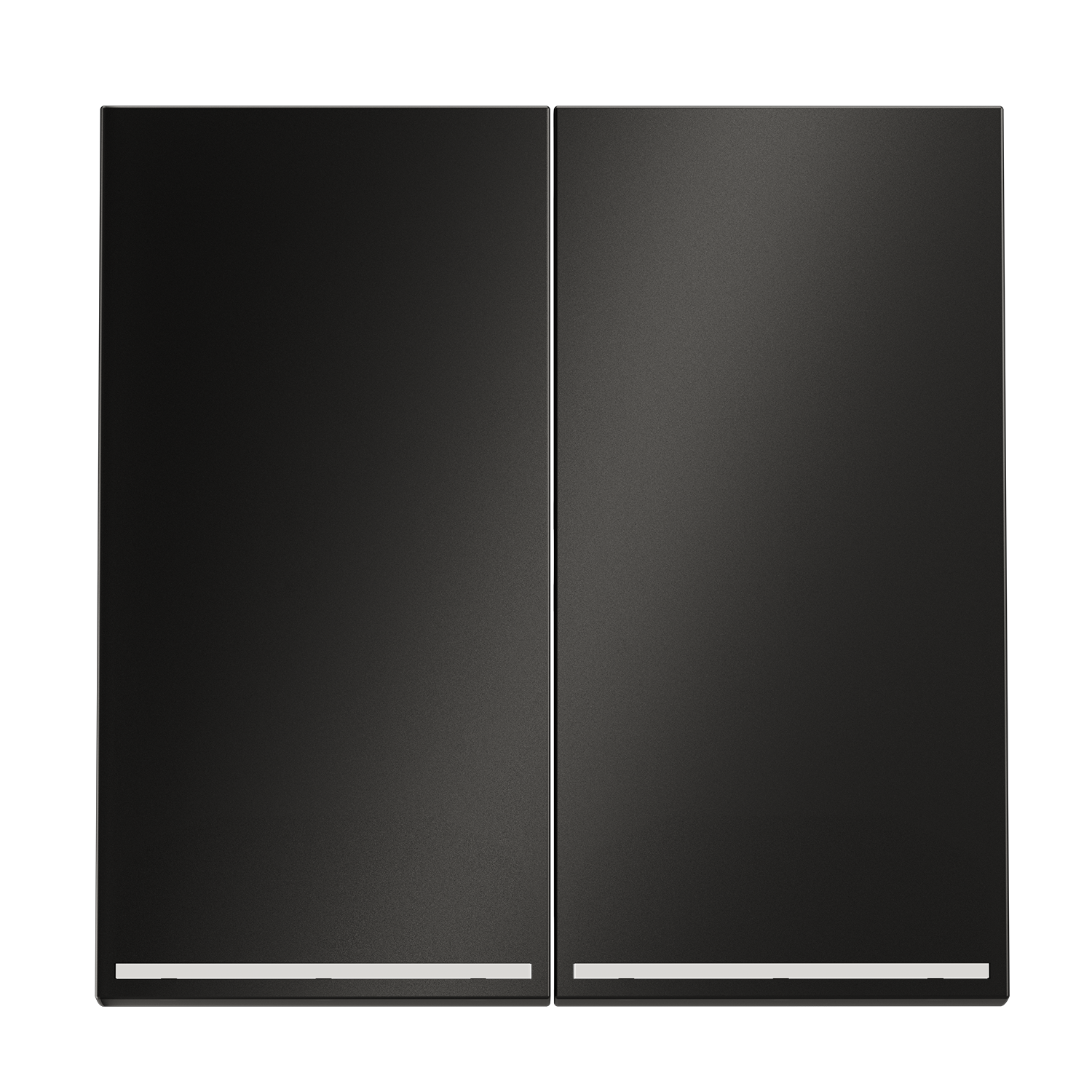 Клавиши для выключателя/переключателя двухклавишного с подсветкой, S70 Metal (антрацит) 