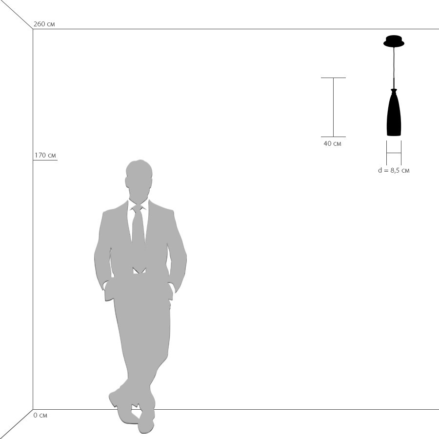 Дополнительная картинка Подвесной светильник Lightstar Simple Light 810 810013