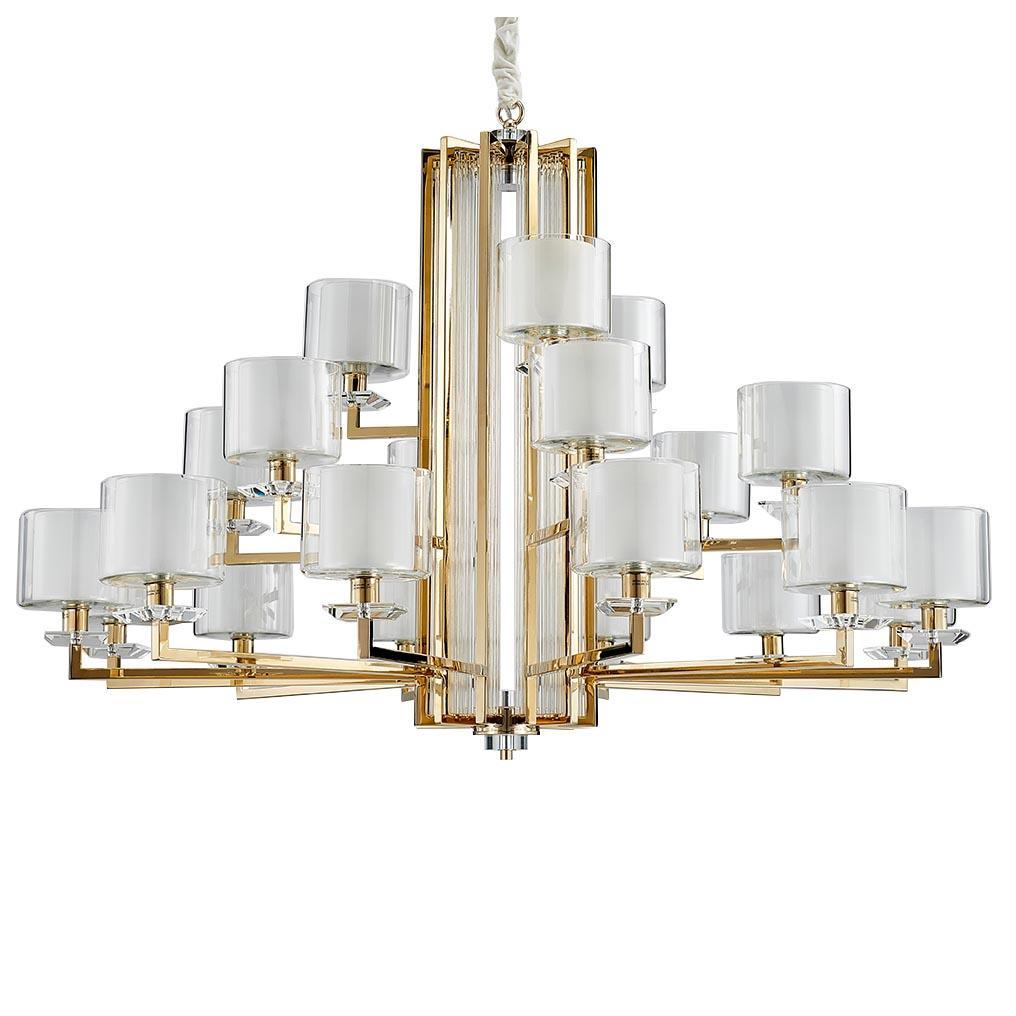 подвесная люстра newport 4412+6+3/c gold м0062635, доставка по Казахстану 