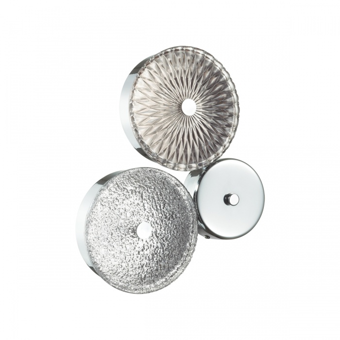 Декоративные настенные 5416/14WL L-VISION ODL_EX23 11 хром/св.коричневый/св.серый металл/стекло Бра LED 14W 4000K CARAMELLA, доставка по Казахстану 