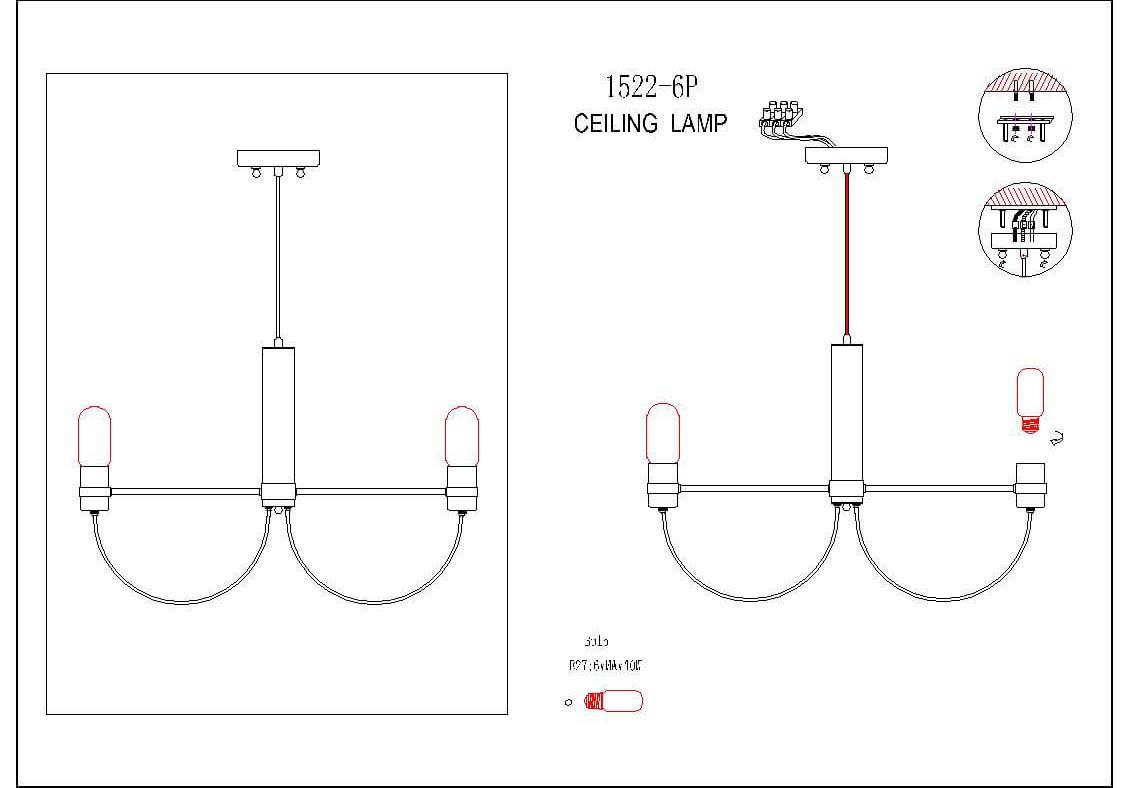 Картинка Подвесная люстра Favourite Nano 1522-6P