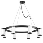 lr01836837 подвесной светильник rullo 8х50w gu10 черный/белый (571018+214436-8+203437-8), доставка по Казахстану 