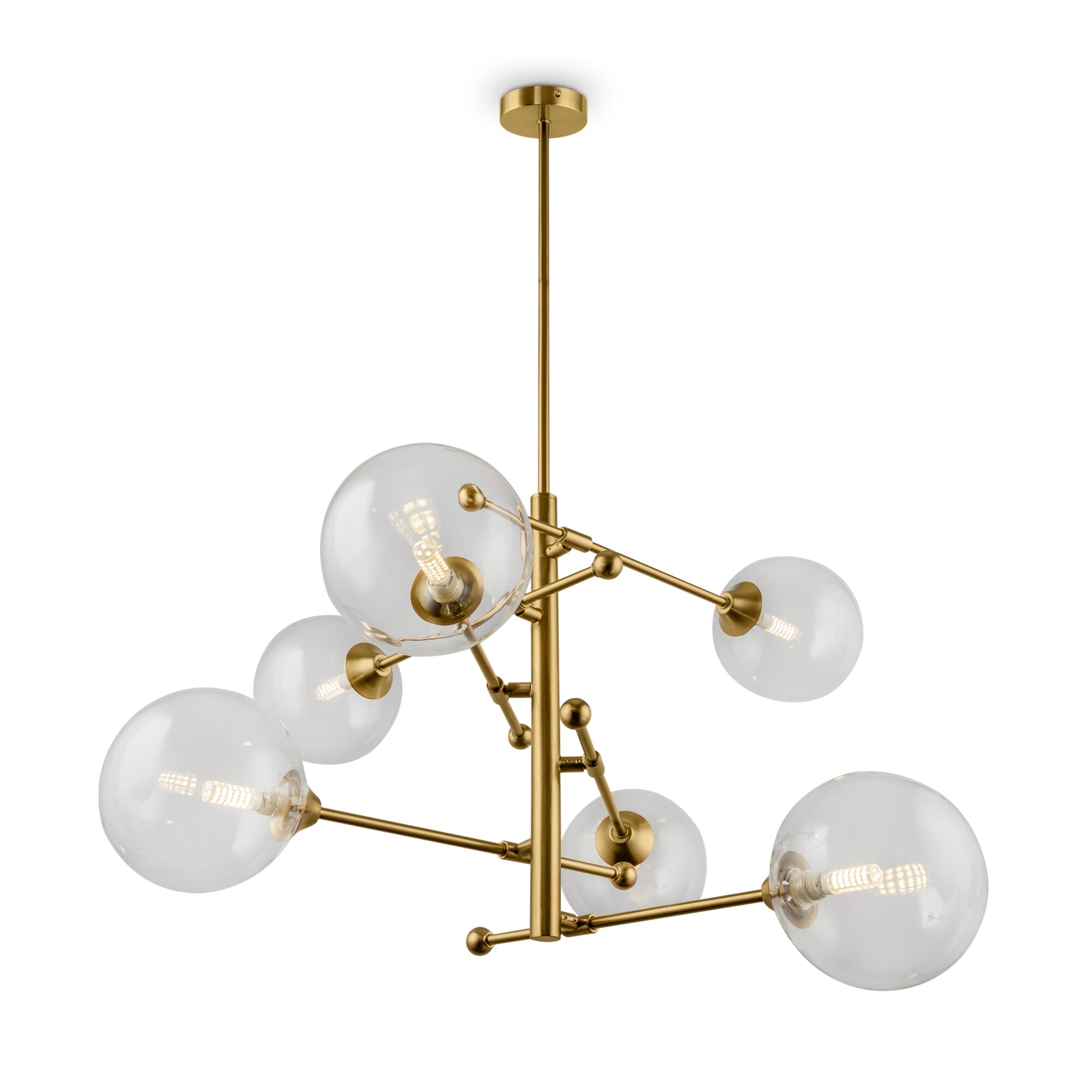 Дополнительная картинка Подвесная люстра Freya Maddison FR5115PL-06BZ