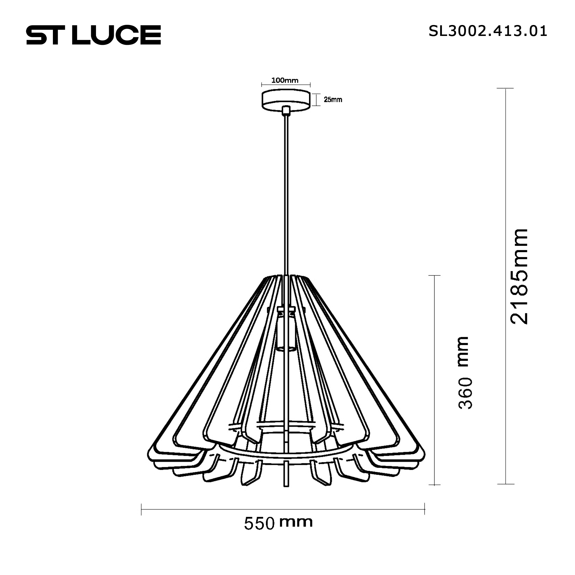 Картинка SL3002.413.01 Светильник подвесной ST-Luce 