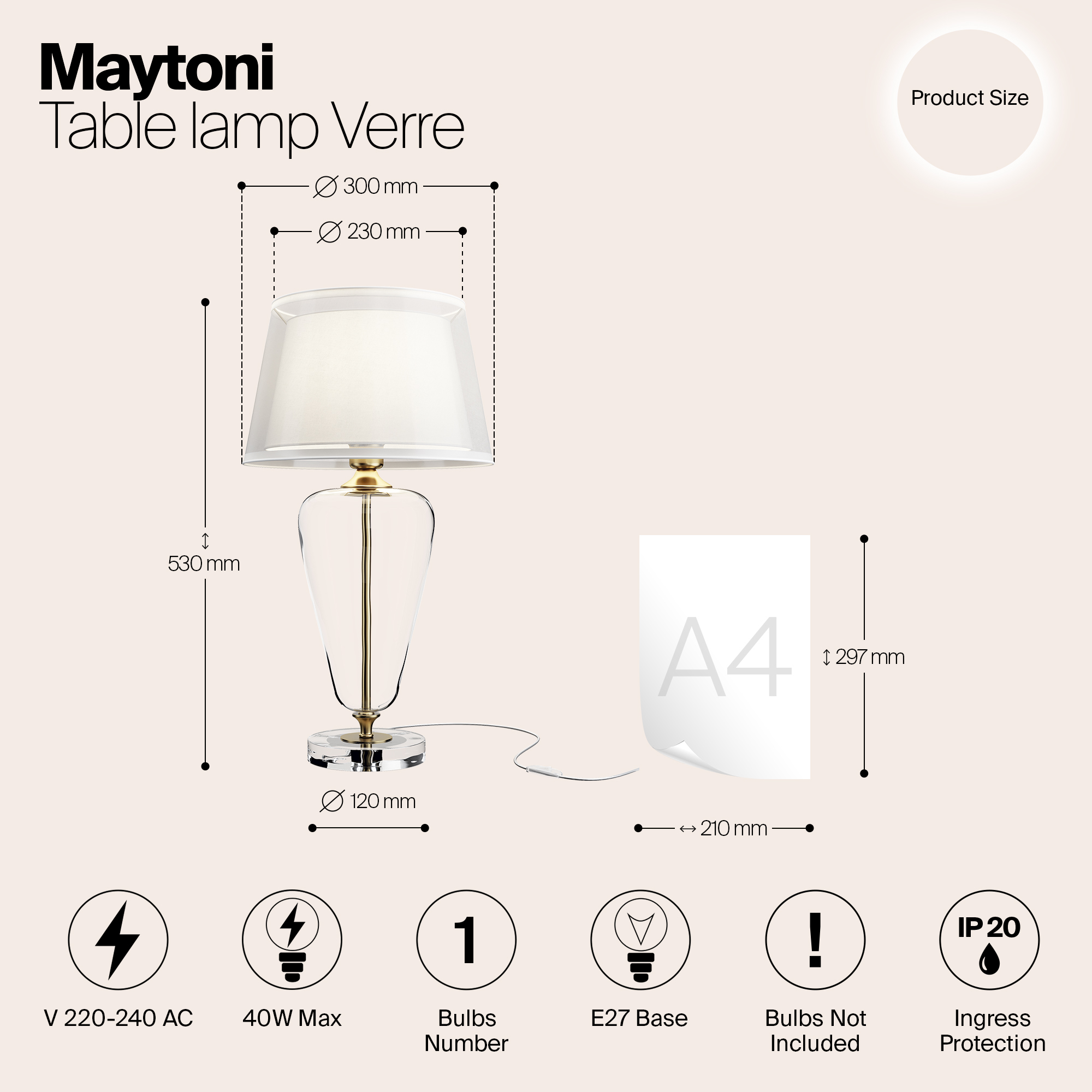 Дополнительная картинка Настольный светильник Maytoni Z005TL-01BS