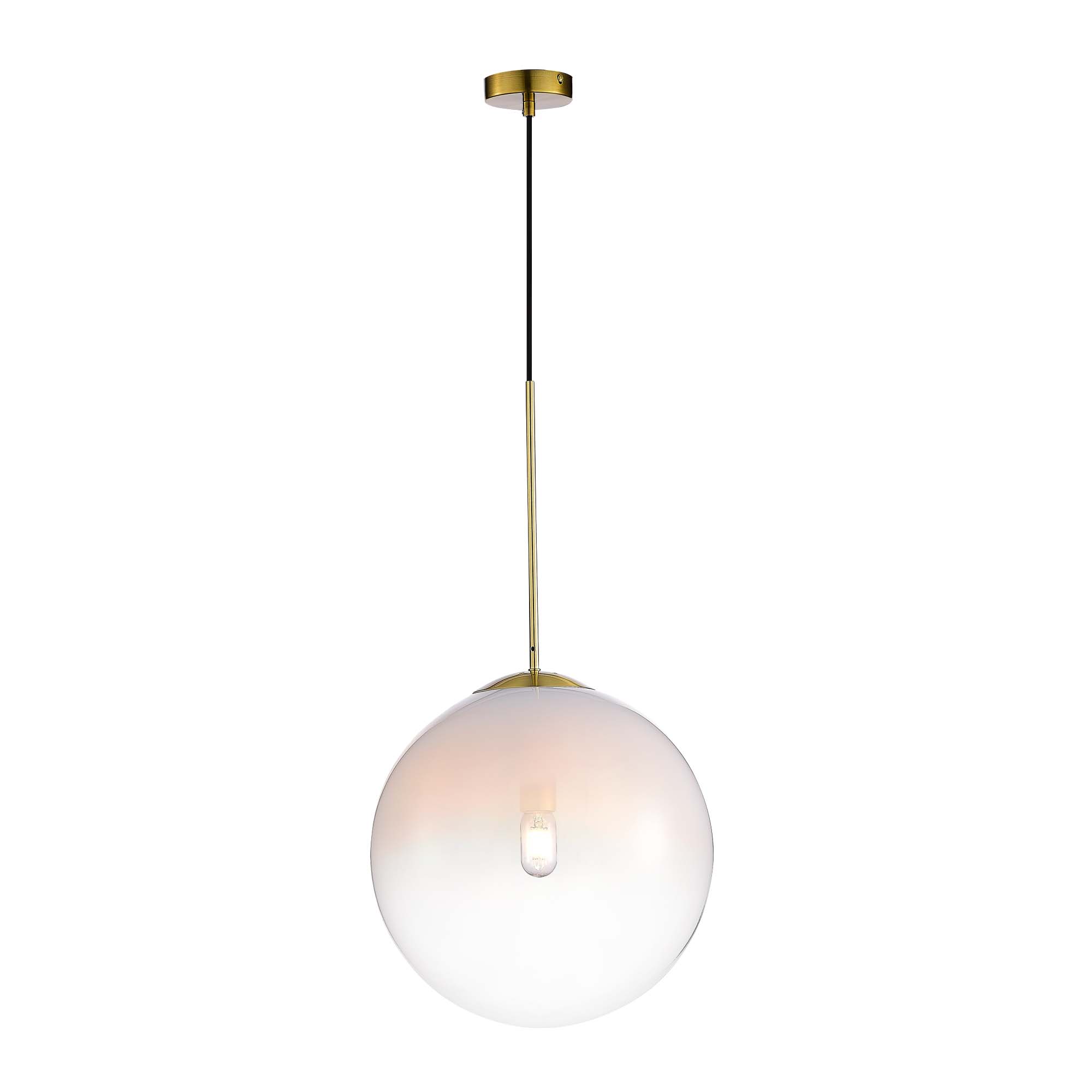 sl1190.223.01 подвес st-luce золотистый/прозрачно-белый e27 1*60w, доставка по Казахстану 