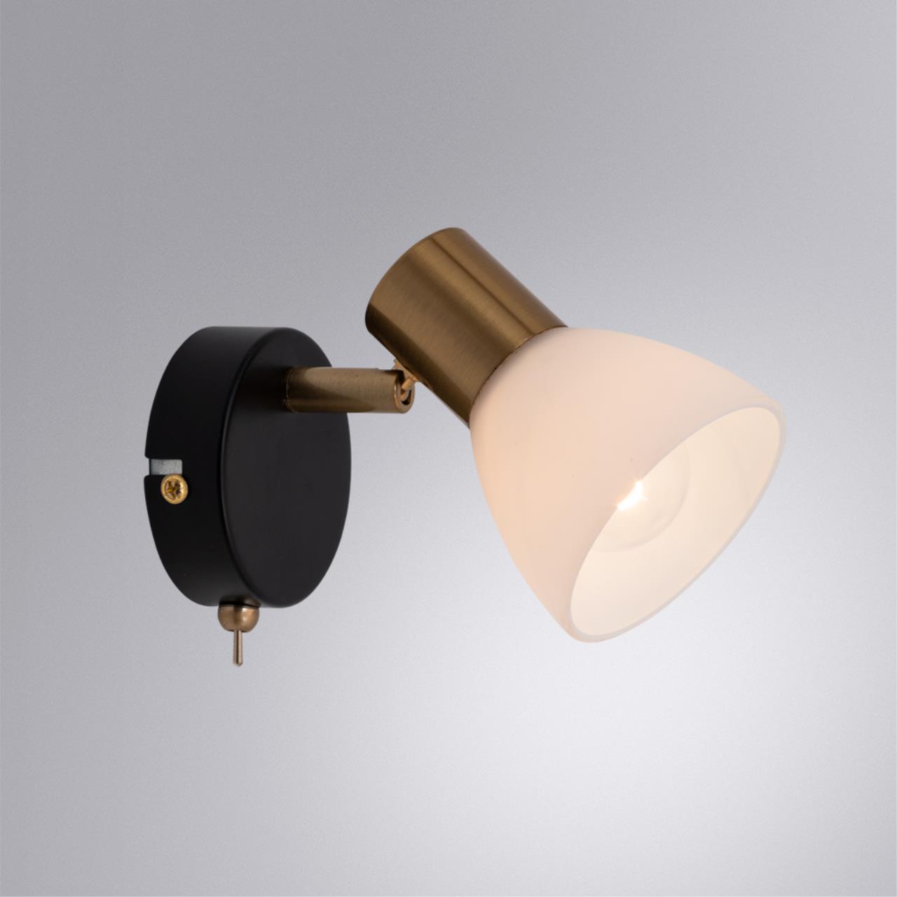 Дополнительная картинка Настенный светильник Arte Lamp Falena A3117AP-1BK