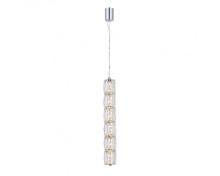 newport 8240 8247/s , подвесной светильник, chrome сlear crystal l6,5*h46/250 cm led strip 16w 3100k 1600lm, доставка по Казахстану 
