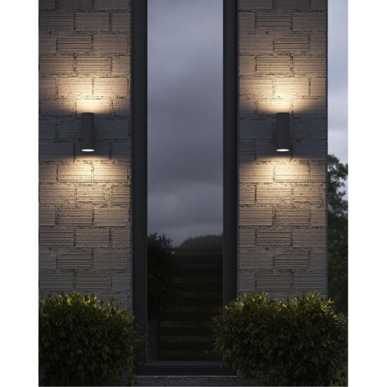 Картинка Уличный настенный светильник Arte Lamp Sonaglio A3302AL-2GY
