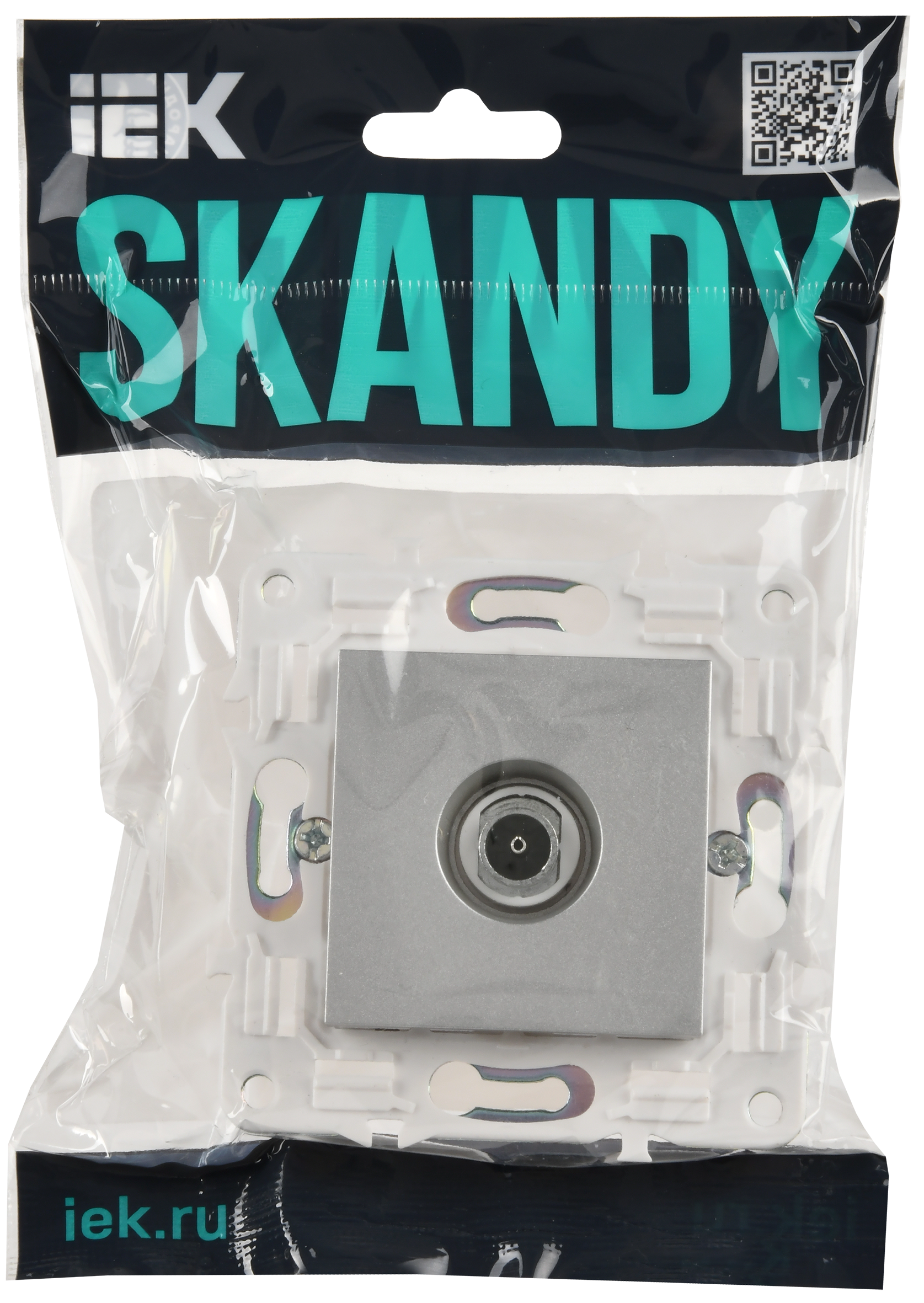 SKANDY Роз. TV оконечная SK-A12S сереб. IEK — фото 4