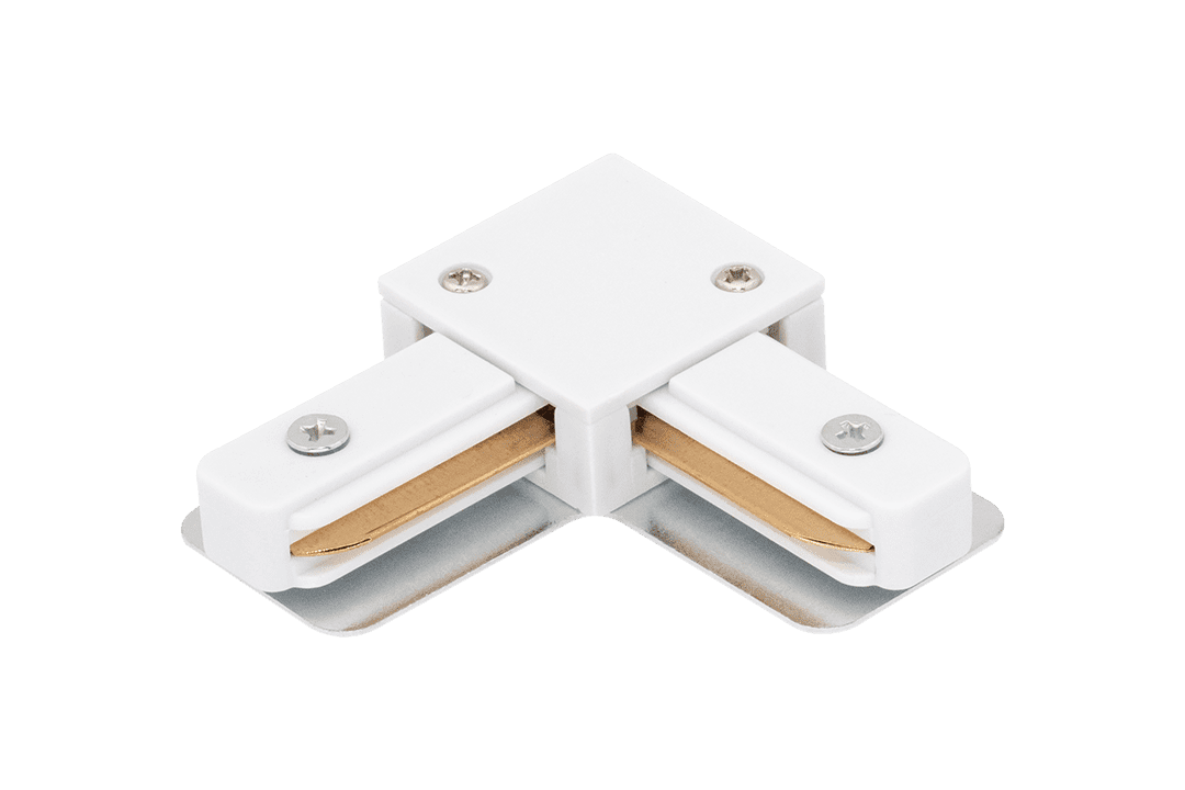 Дополнительная картинка L коннектор для трековых систем, белый