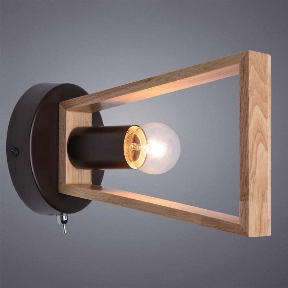 Картинка Настенный светильник Arte Lamp Brussels A8030AP-1BK