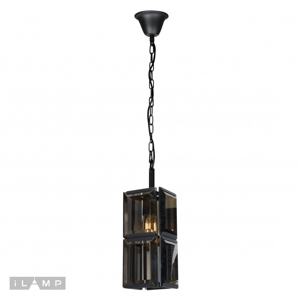 Картинка Подвесная люстра iLamp Panorama 10490-1P Черная