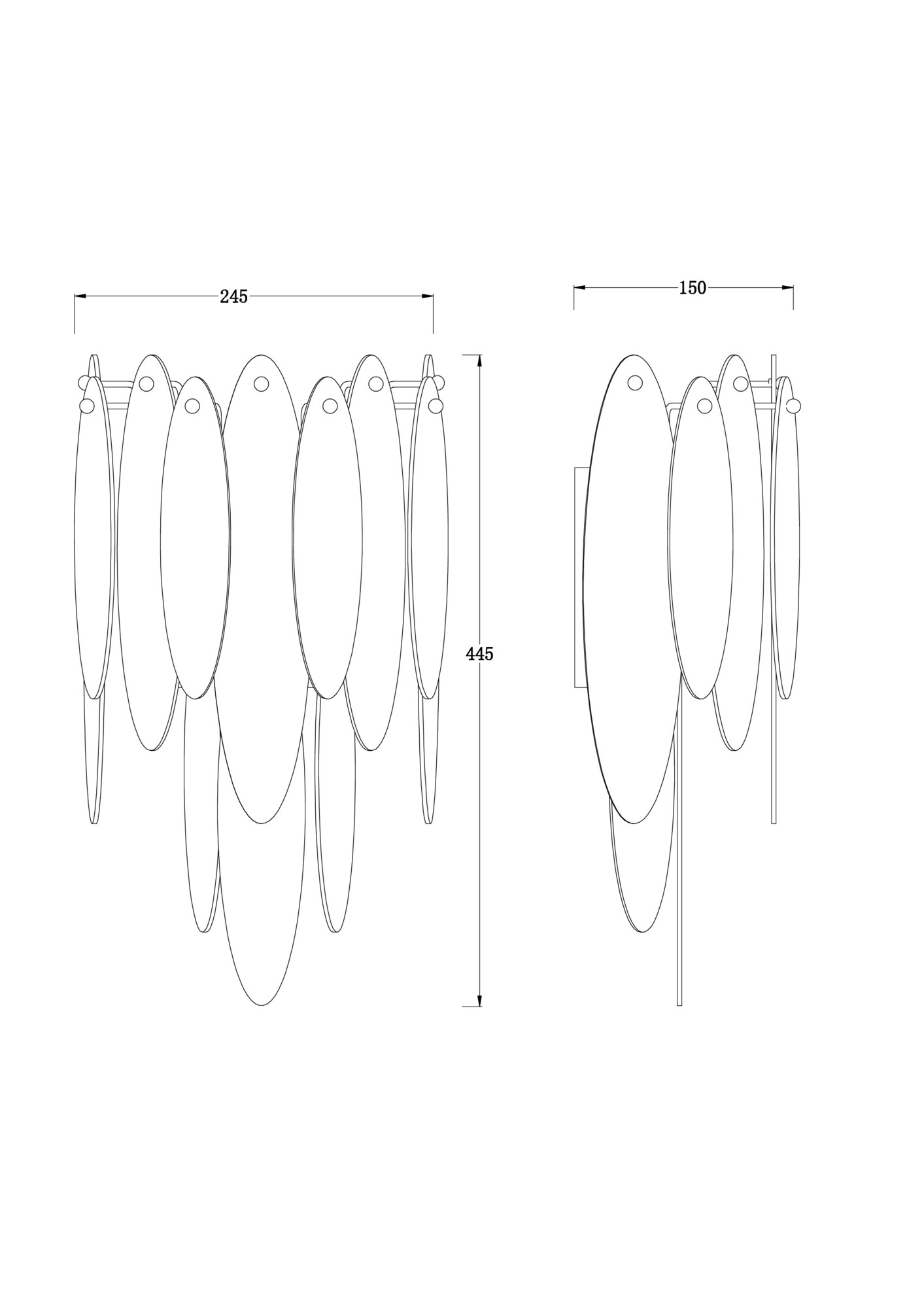 Дополнительная картинка Настенный светильник (бра) Freya FR5217WL-02FG