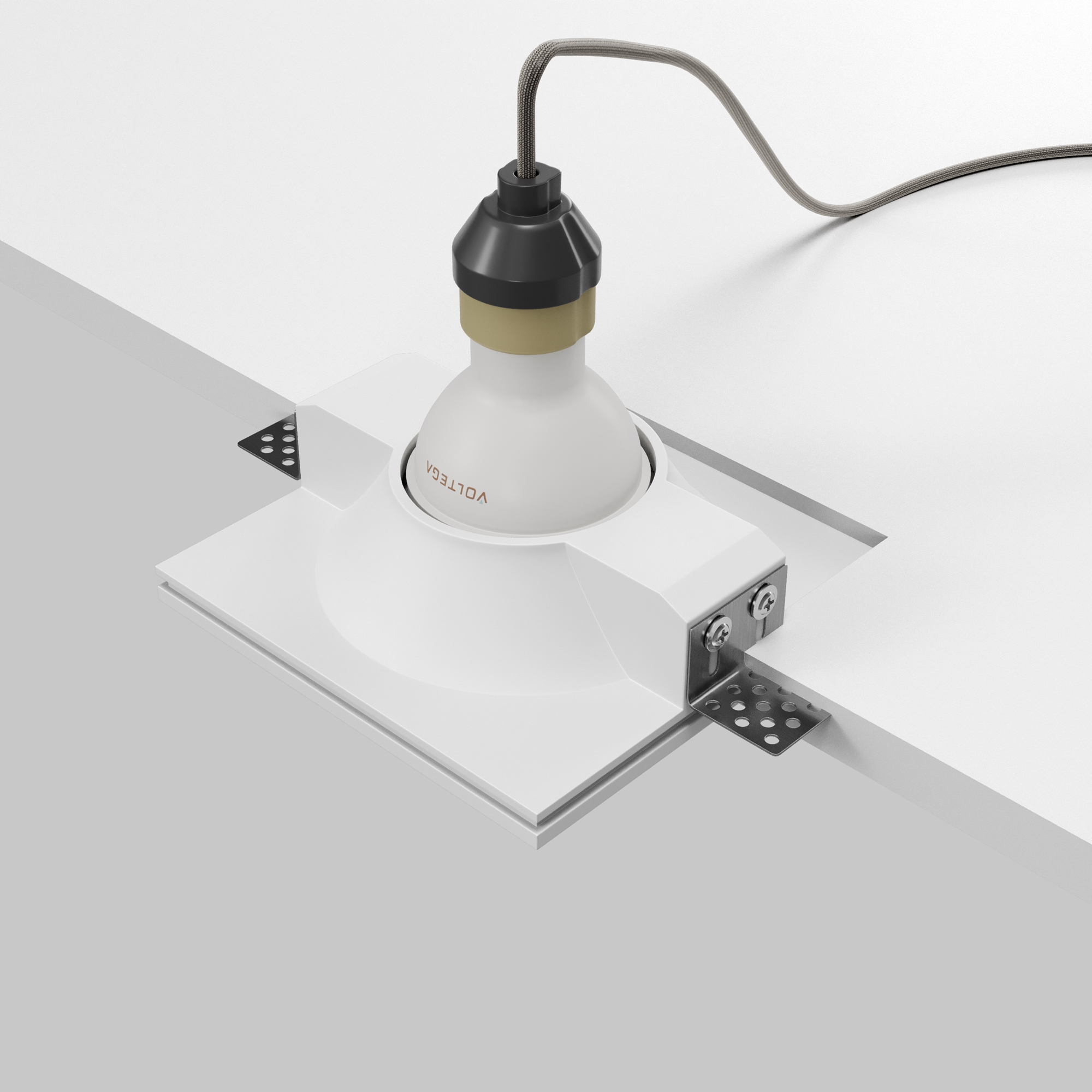 Картинка Встраиваемый светильник Technical Gyps modern DL129-GU10-01-W