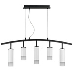 lr7353628631 люстра rullo 5х50w gu10 черный - белый  571735 - 214436-2 - 214486-3 - 202431-5, доставка по Казахстану 