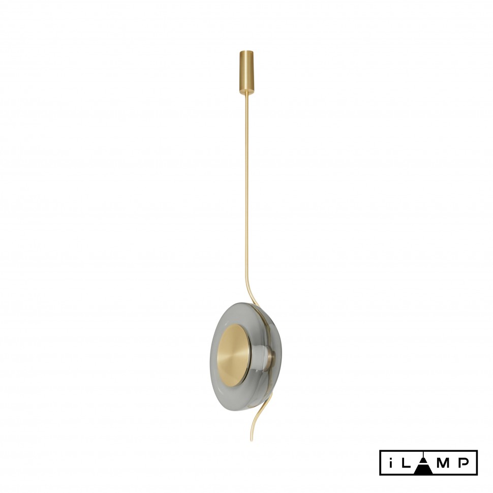 Картинка Подвесной светильник iLamp STEREO 9285P GOLD&SMOKY