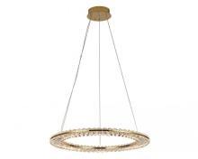 newport 8240 8241/600 gold new , подвесной светильник, gold сlear crystal d60*h3,3/250 см led strip 45w 3100k 4950lm, доставка по Казахстану 
