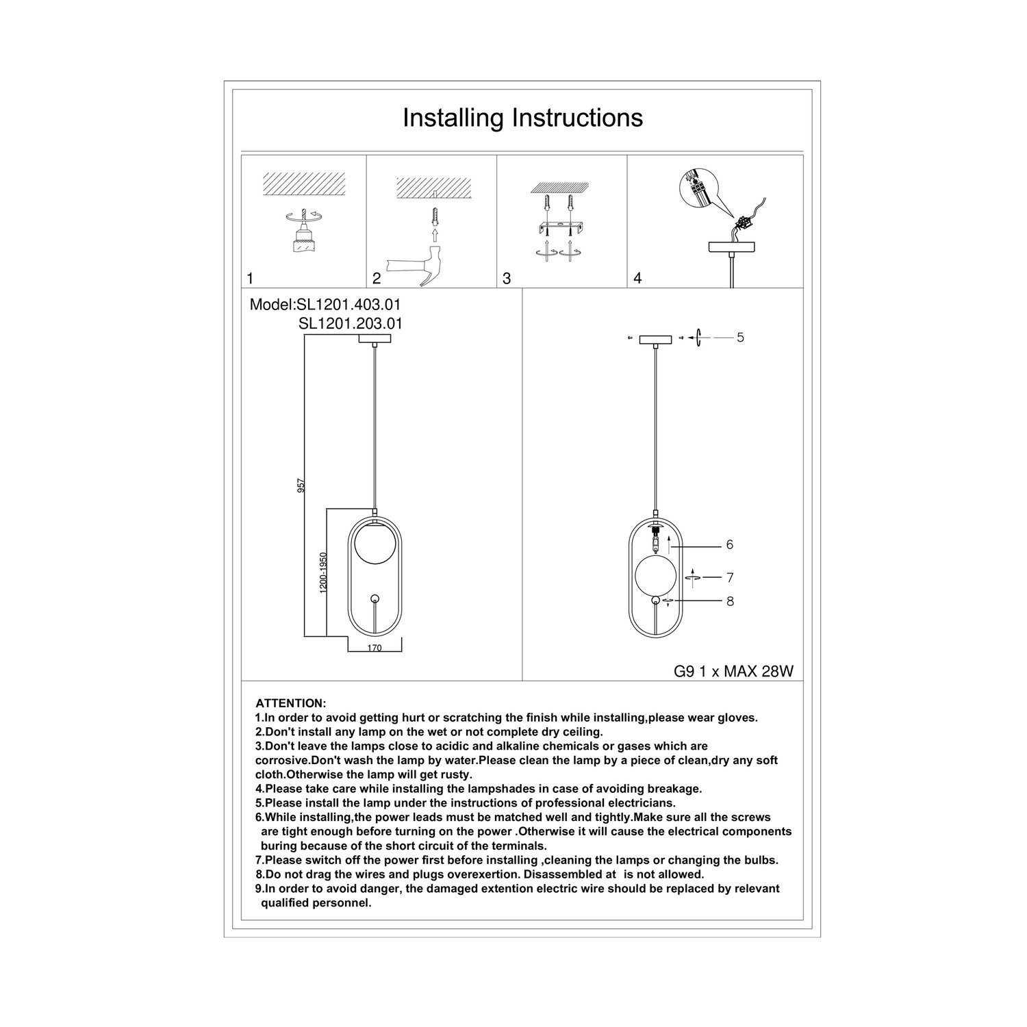 Картинка Подвесной светильник ST Luce Circono SL1201.403.01