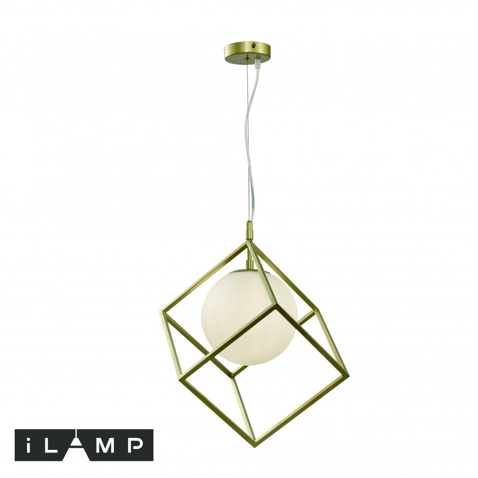 подвесной светильник ilamp golden p2483-1s gold, доставка по Казахстану 