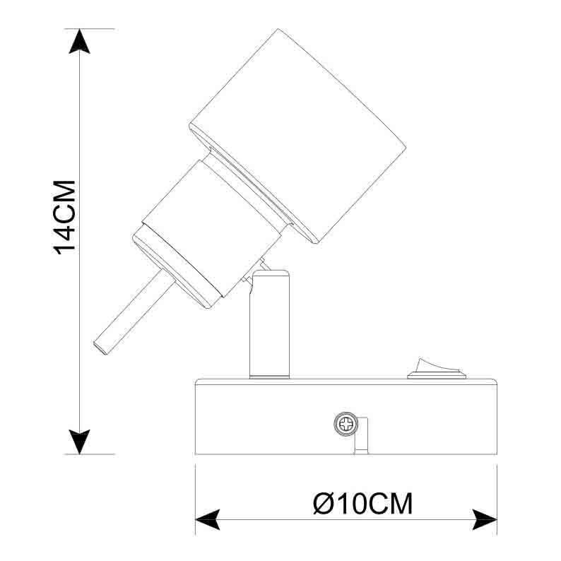 Картинка Спот Arte Lamp Almach A1906AP-1WH