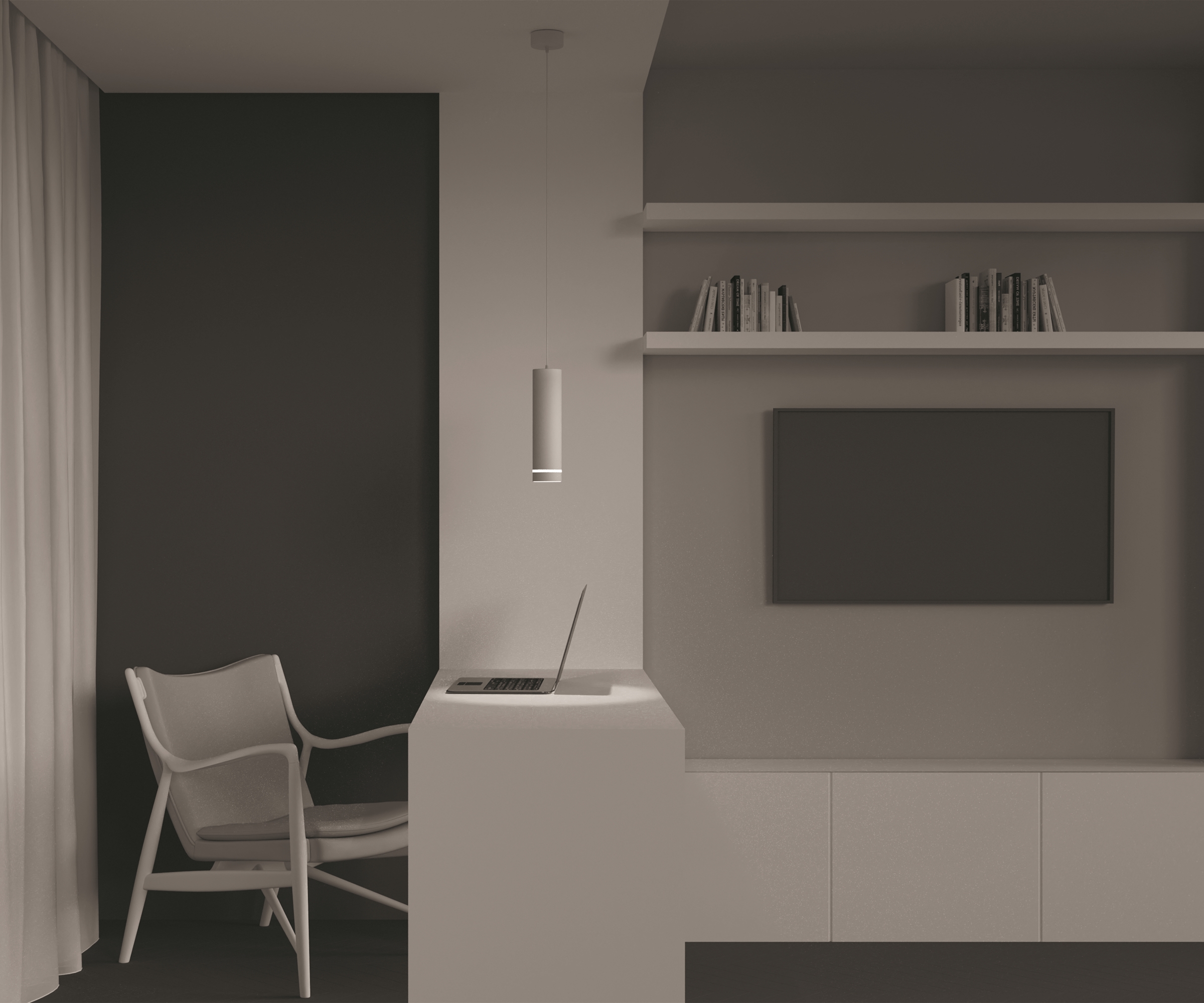 Дополнительная картинка Подвесной светильник Technical P085PL-12W3K-W