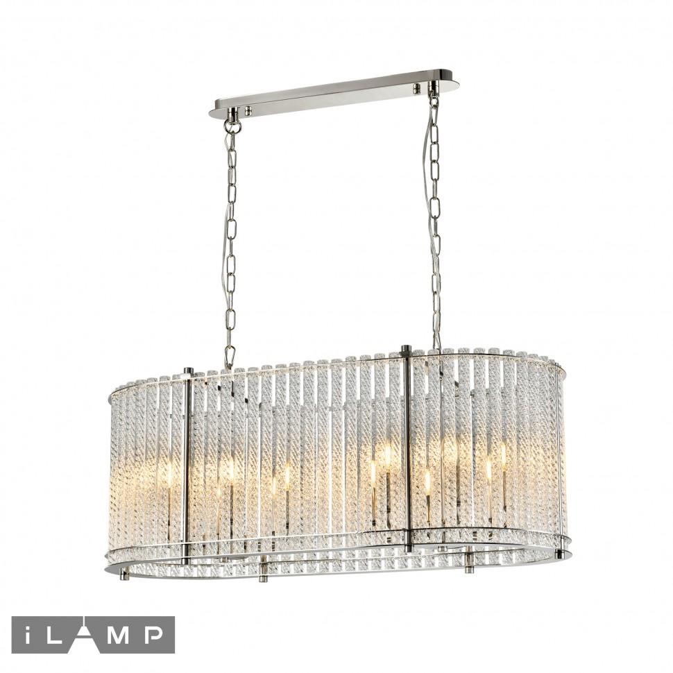 Дополнительная картинка Подвесная люстра iLamp Manhattan P2554-12 Nickel