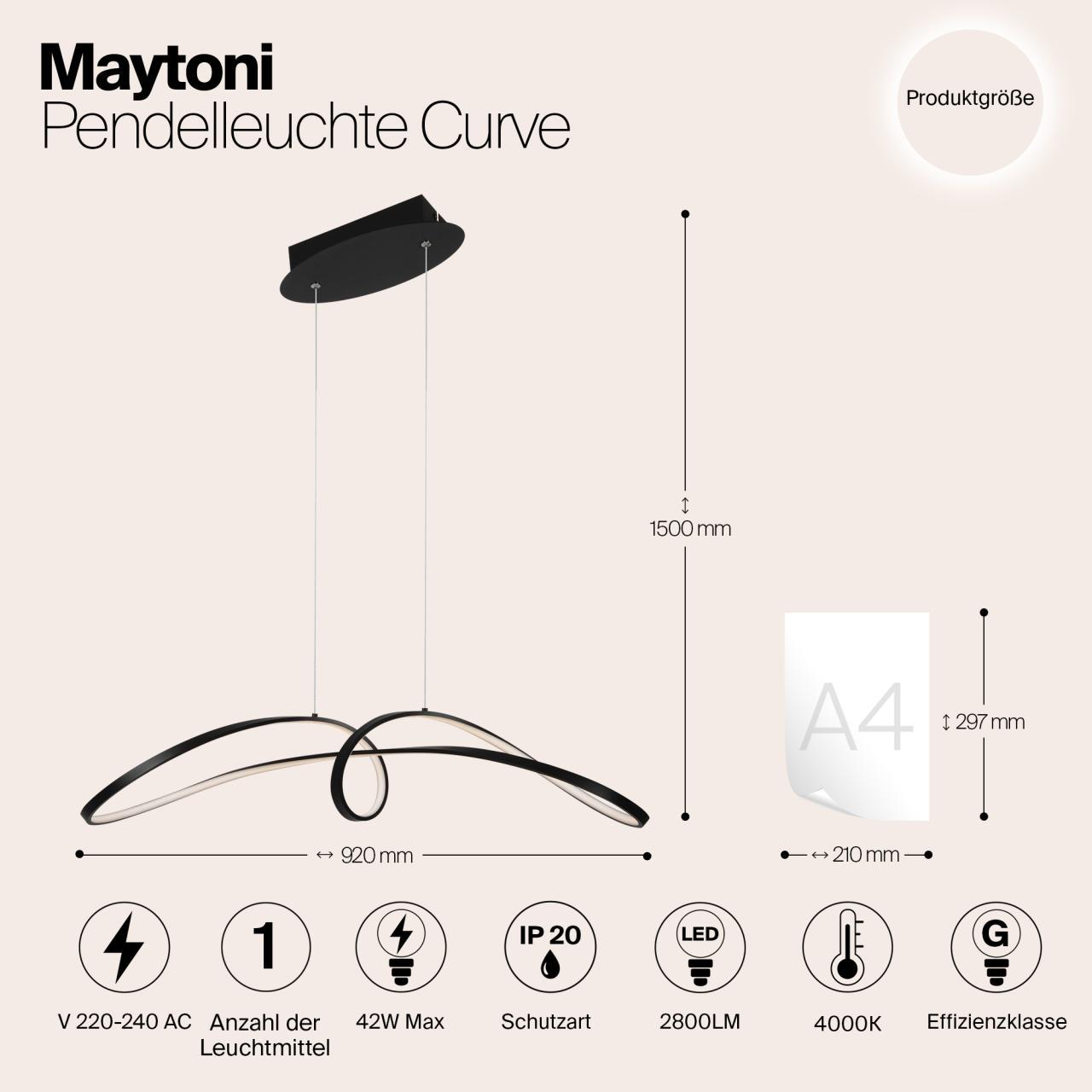 Дополнительная картинка Подвесной светильник Maytoni MOD156PL-L52B4K