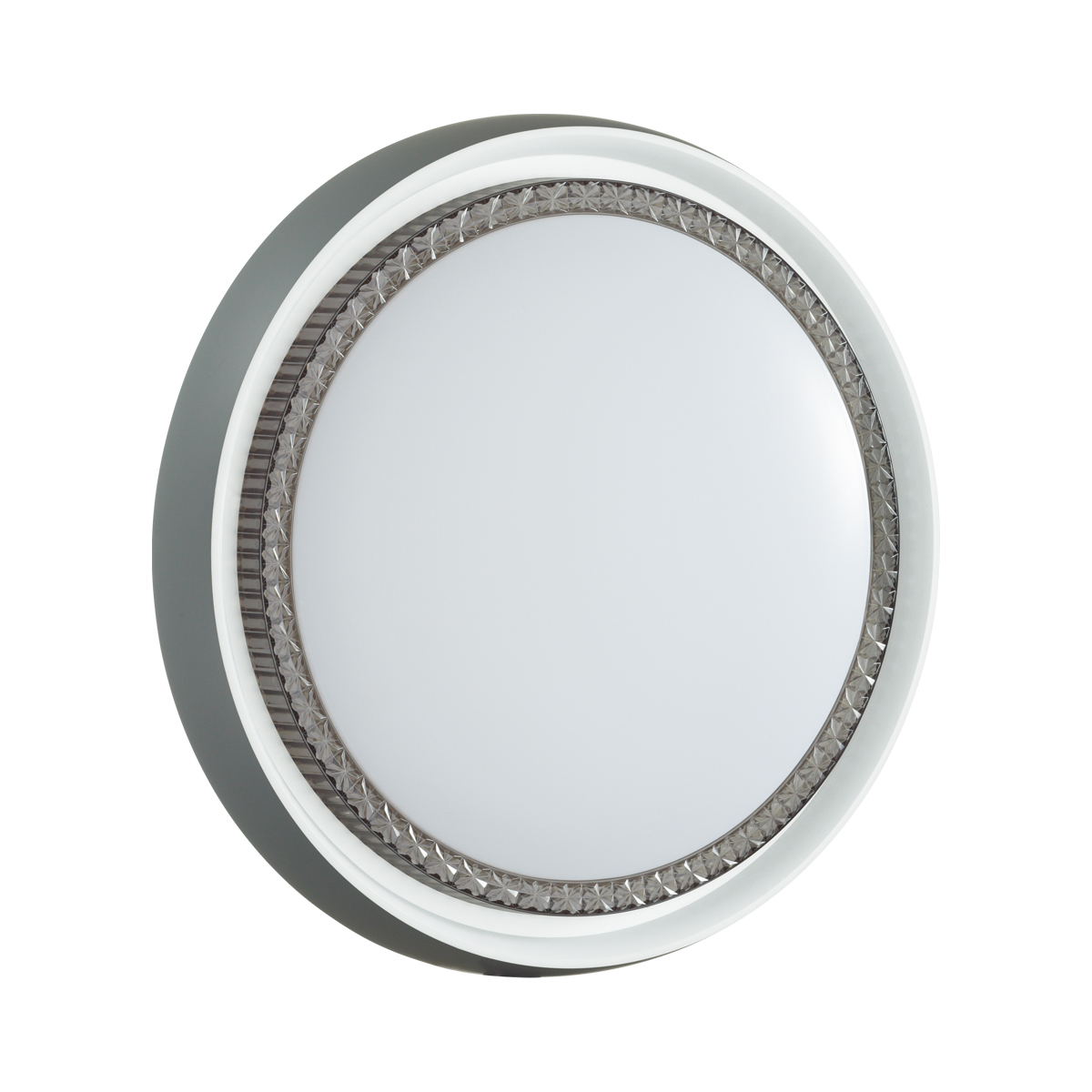 Картинка 7644/ELN PALE SN 186 Светильник пластик/белый/серый LED 76Вт 3000/4000/6000К D520 IP43 CCT RAHIG