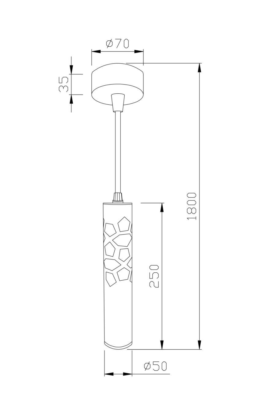 Дополнительная картинка Подвесной светодиодный светильник Maytoni Torre P037PL-L11B4K