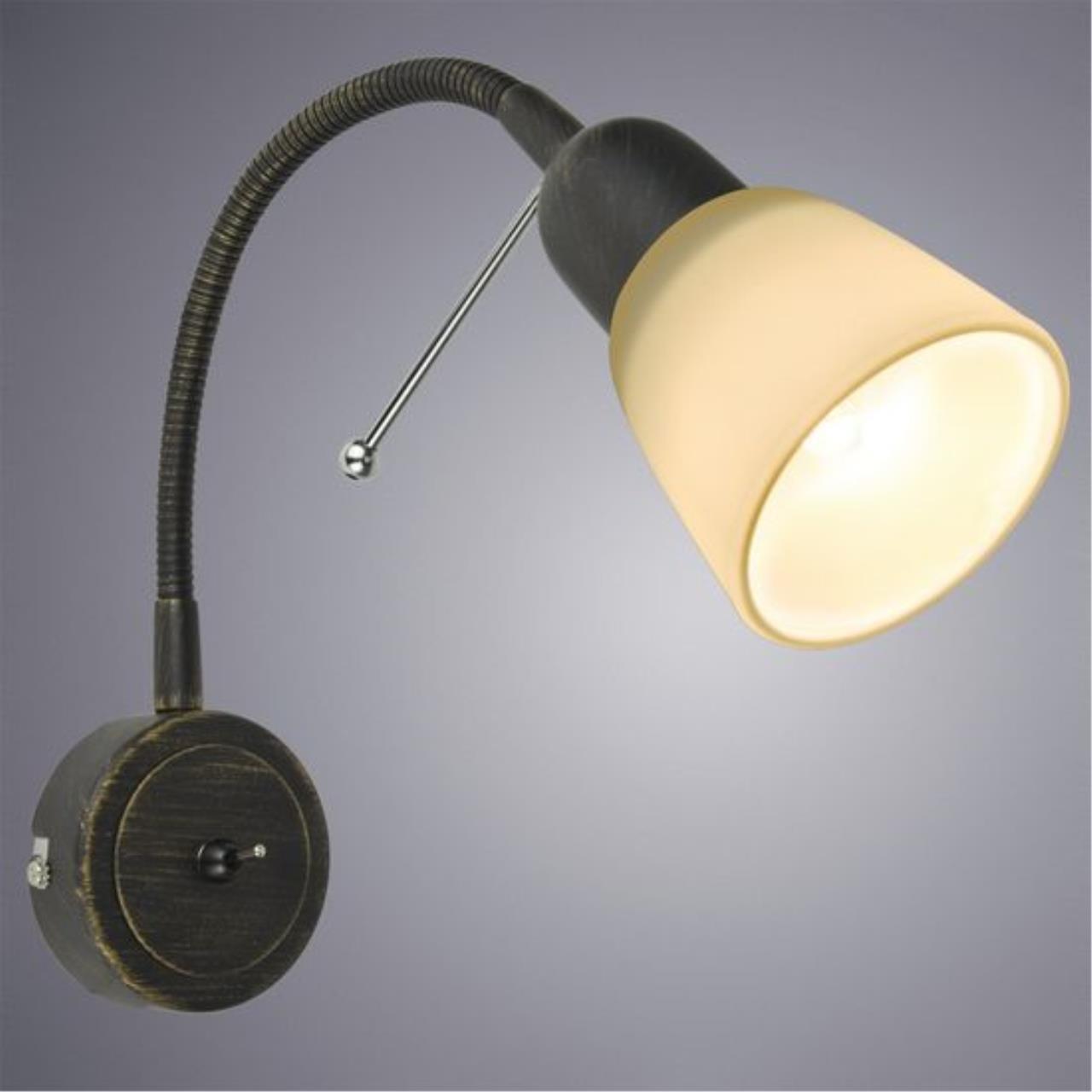 Дополнительная картинка Спот Arte Lamp Lettura A7009AP-1BR