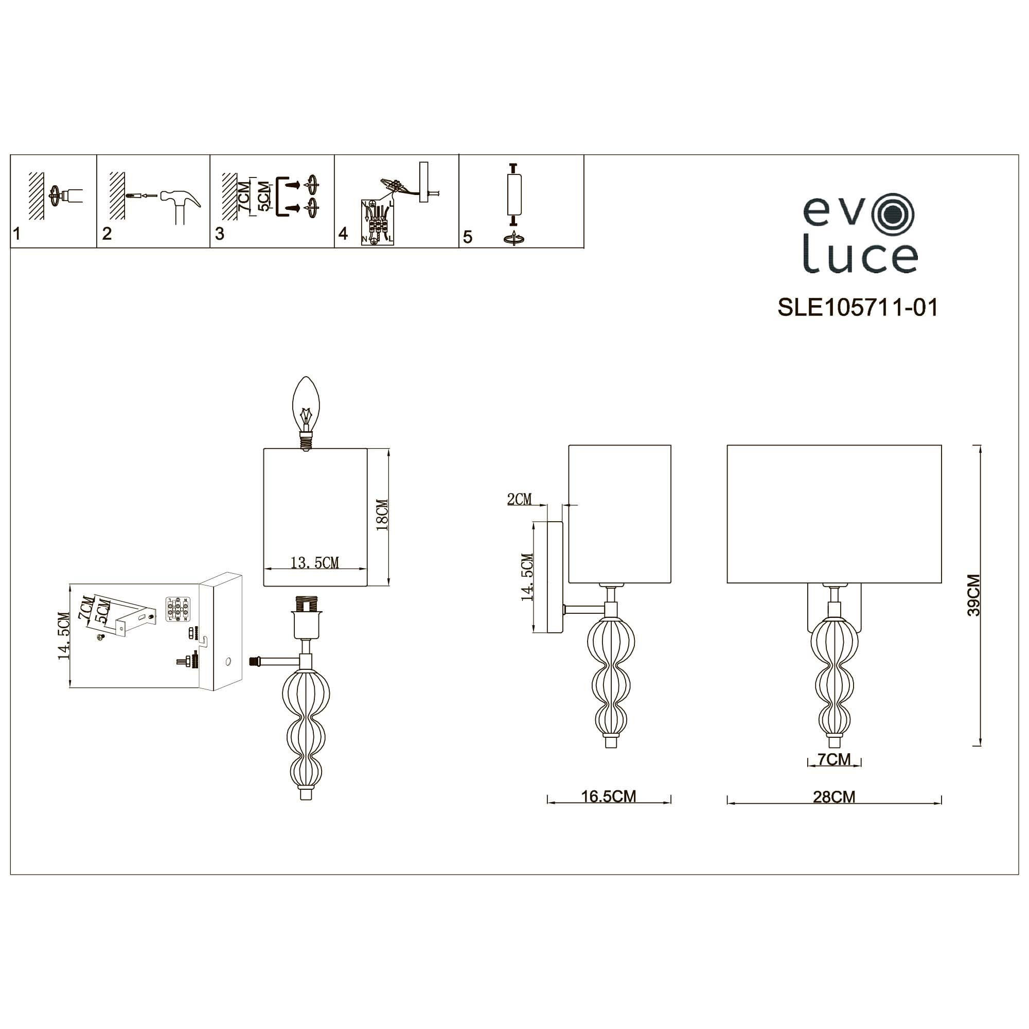 Бра Evoluce Ramer SLE105711-01 — фото 10