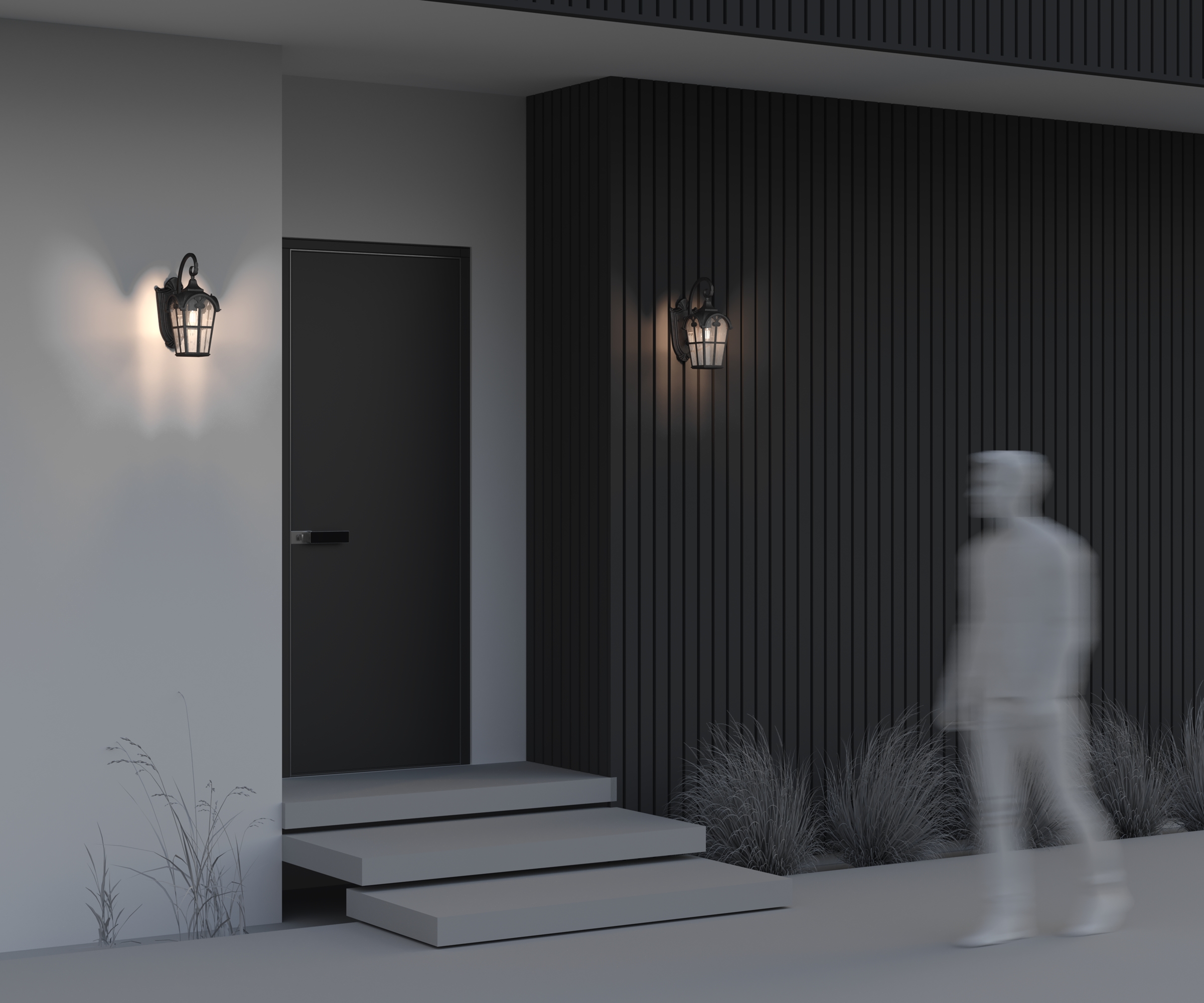 Дополнительная картинка Настенный светильник (бра) Outdoor O413WL-01BZ