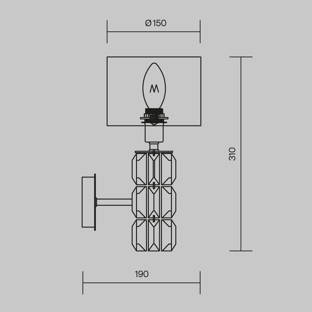 Дополнительная картинка Бра Maytoni Talento DIA008WL-01CH