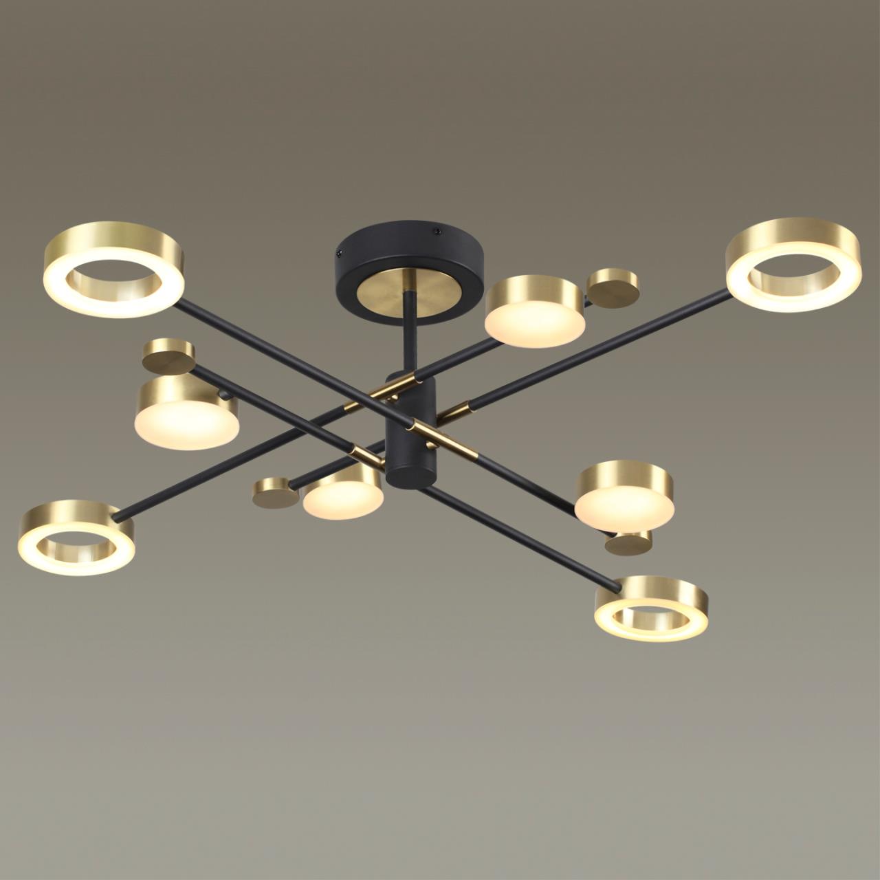 купить Потолочная светодиодная люстра Odeon Light Midcent Denzel 4321/63CL в Алматы, svet.kz, доставка по Казахстану 