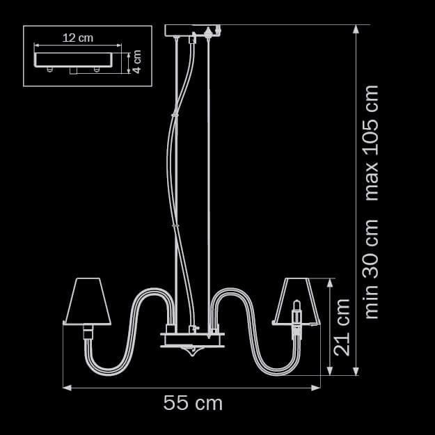 Дополнительная картинка Подвесная люстра Lightstar Bianco 760086