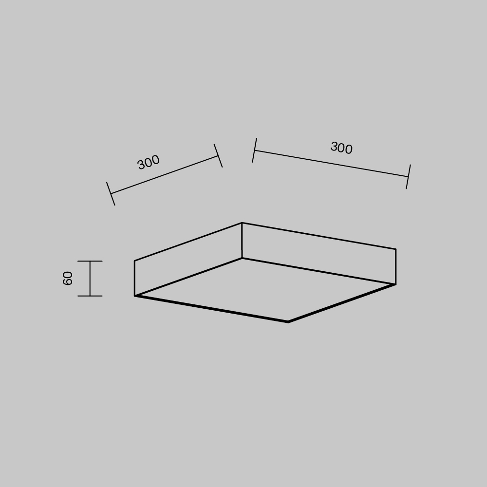 Дополнительная картинка Потолочный светильник Technical C032CL-36W4K-SQ-W