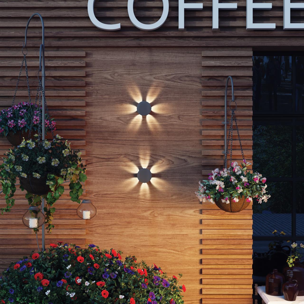 Картинка Уличный настенный светодиодный светильник Novotech Street Calle 358463