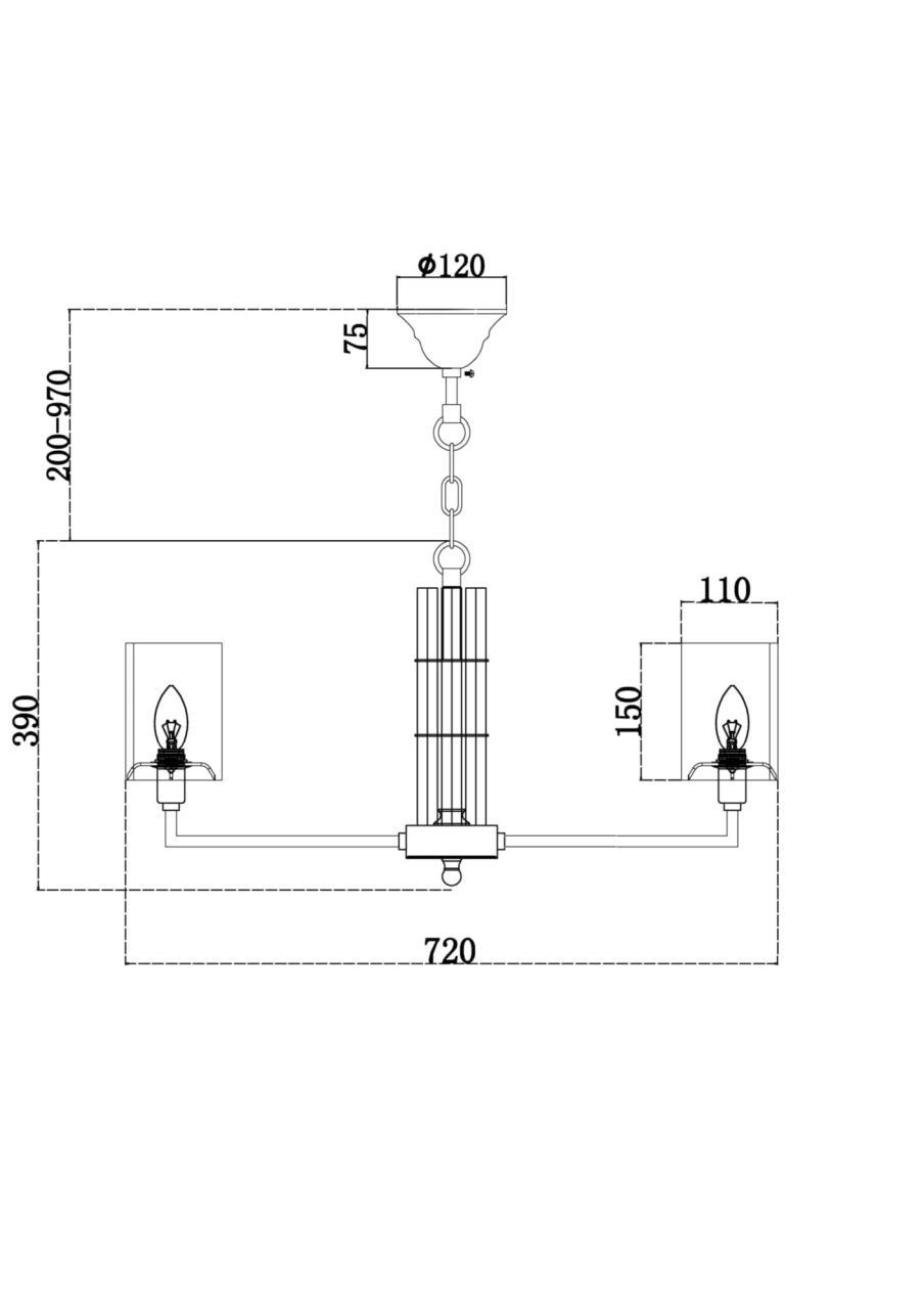 Дополнительная картинка Подвесной светильник Maytoni H015PL-08G