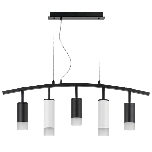 lr7353738621 люстра rullo 5х50w gu10 черный - белый  571735 - 214437-3 - 214486-2 - 202431-5, доставка по Казахстану 