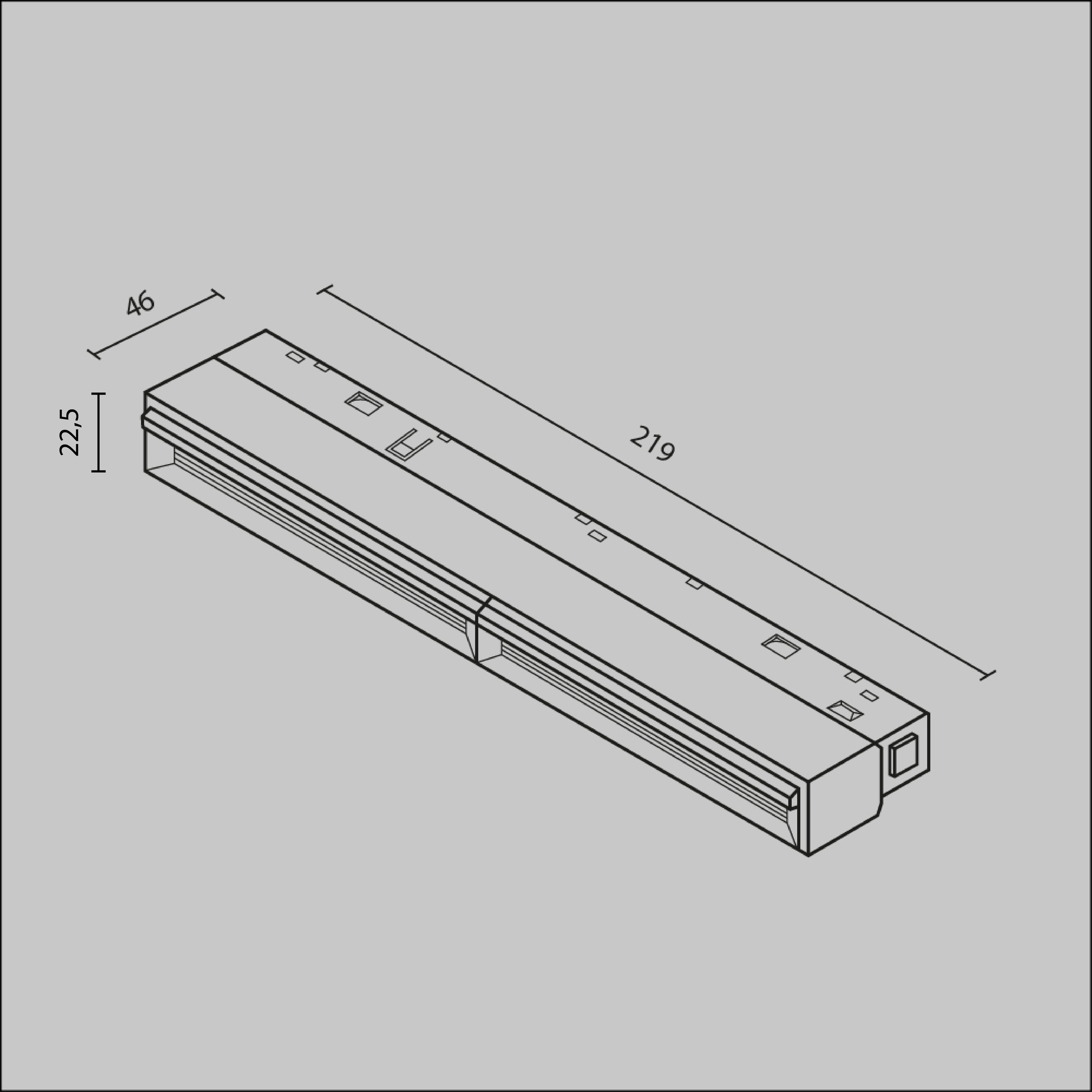 Дополнительная картинка Трековый светильник Technical TR106-2-12W3K-W