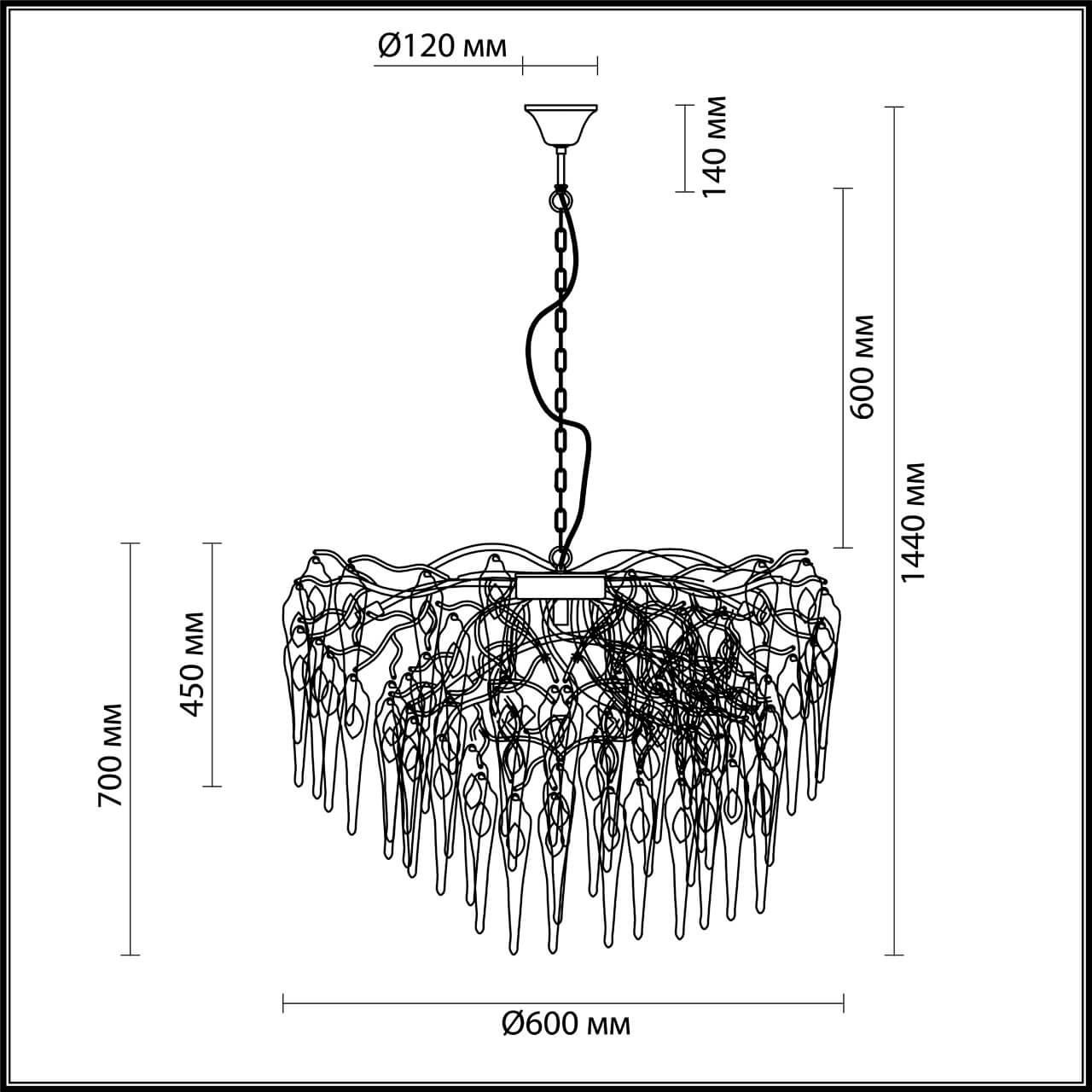 Картинка Подвесная люстра Odeon Light Foscara 4718/5