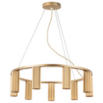 718093 (md2166-9a) люстра roma 9х28w gu10 (led) champagne gold (в комплекте), доставка по Казахстану 