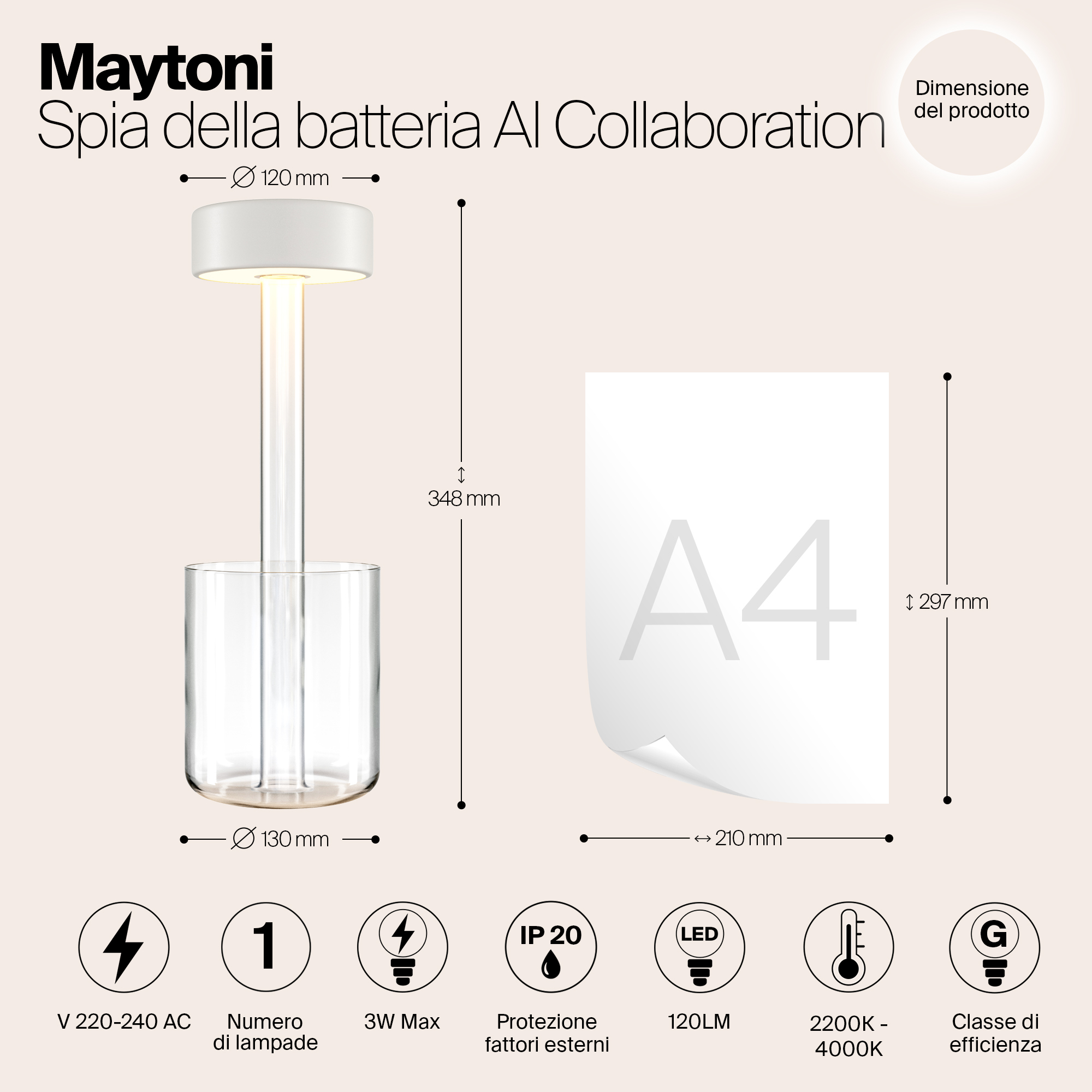 Дополнительная картинка Аккумуляторный светильник Maytoni MOD229TL-L3W3K1
