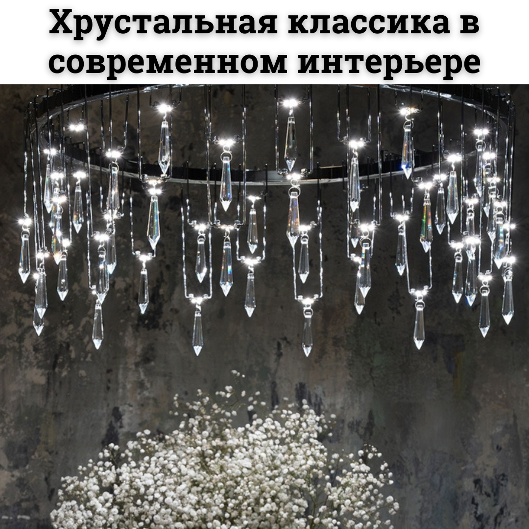 Новая коллекция хрустальных люстр Rotondo 