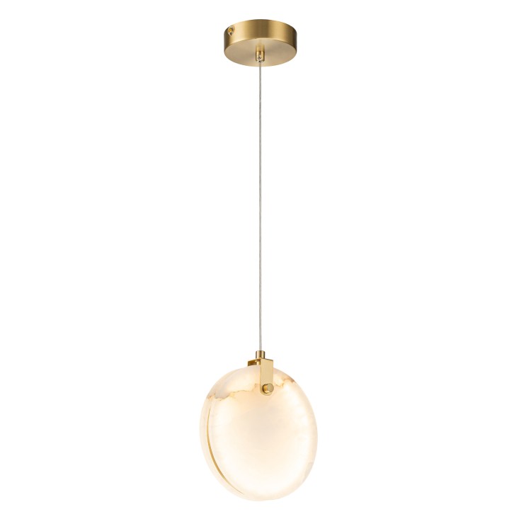 подвесной светильник belfast ravenhill 3276-25 br mb латунь / камень, доставка по Казахстану 