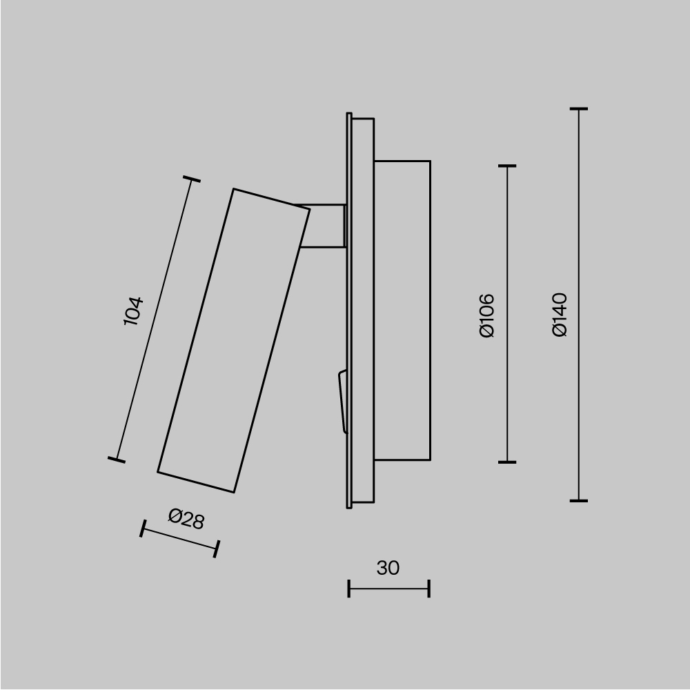 Картинка Светодиодный спот Maytoni Ios 176 C176-WL-01-6W-W