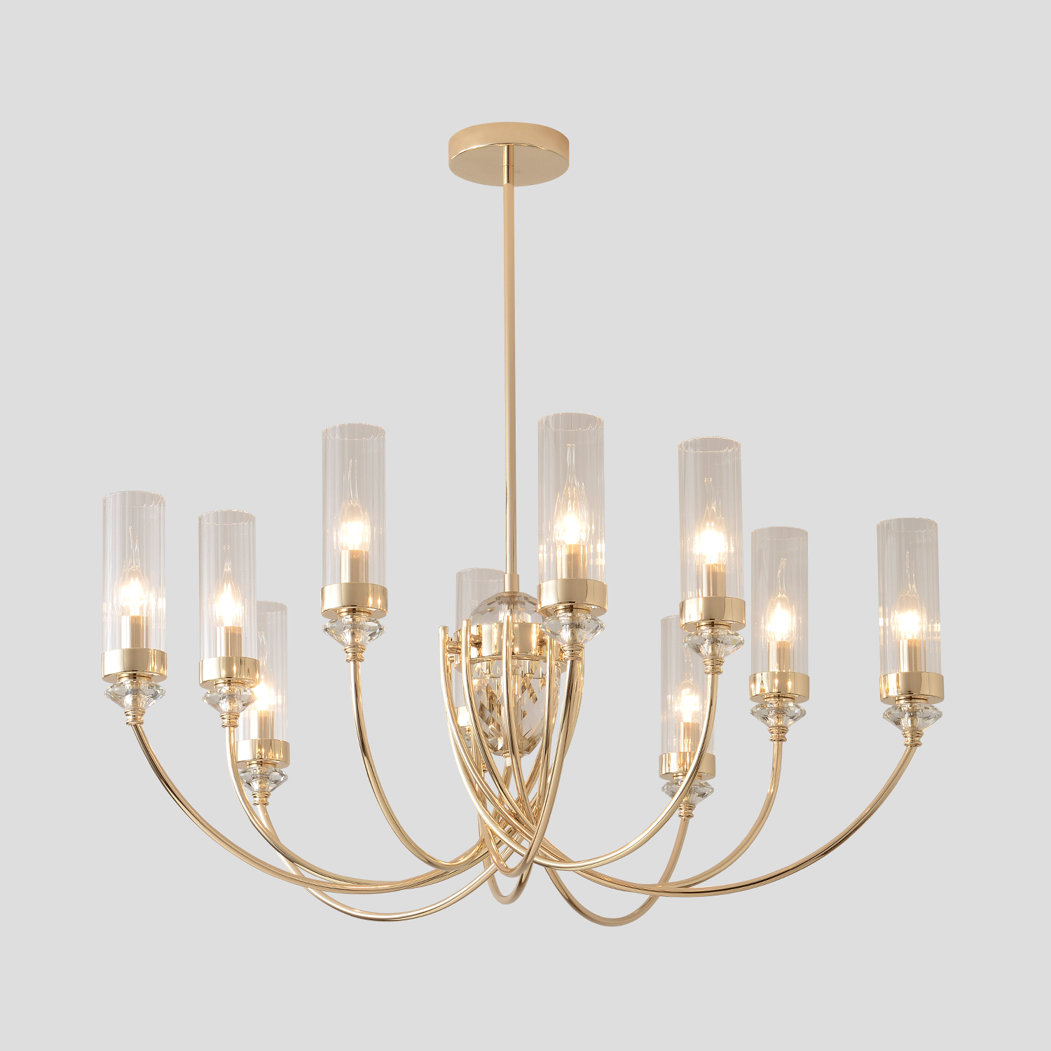 Люстра Crystal Lux SECRET SP10 GOLD 4050/310 — фото 6