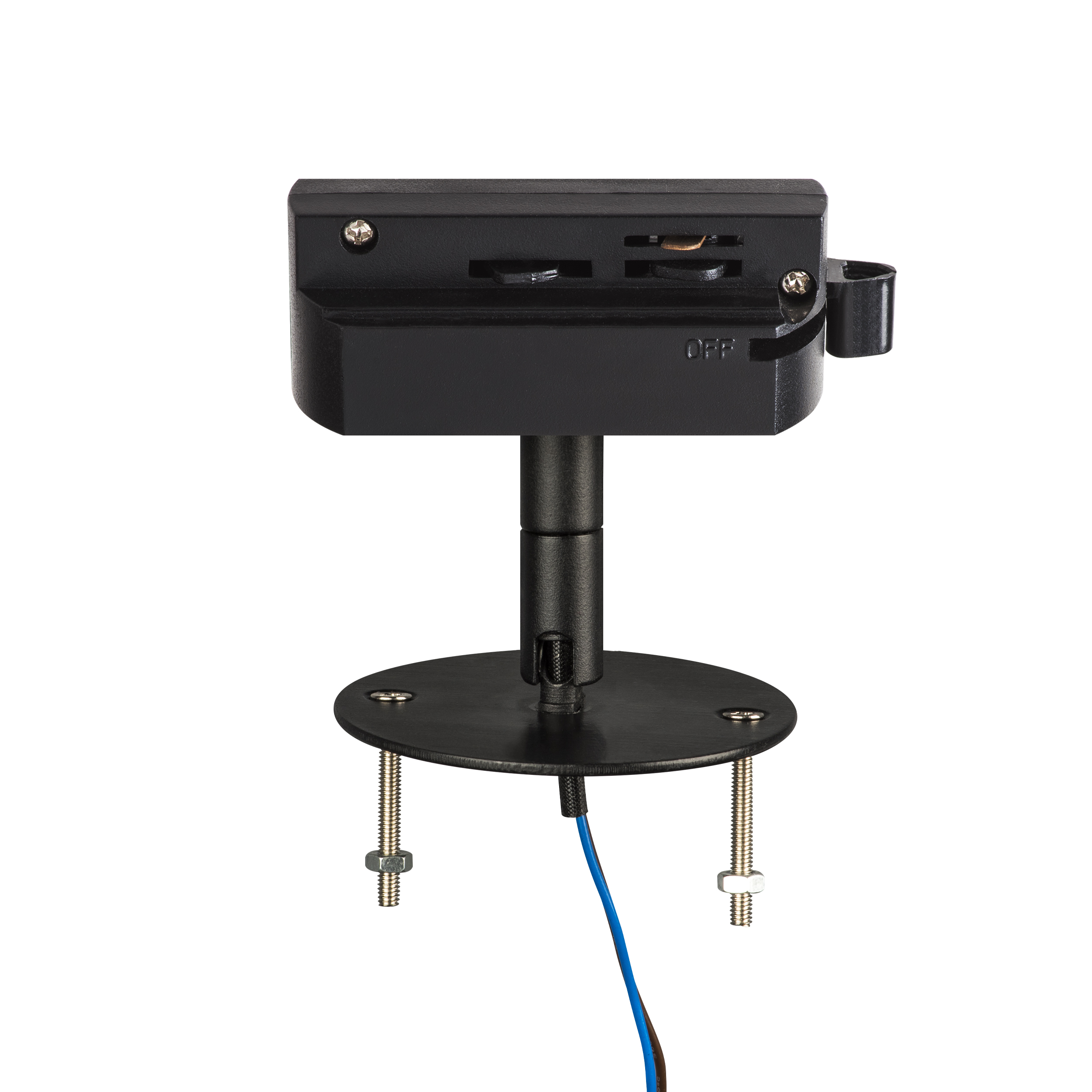 592087 Трековое крепление ASTA с 1-фазным адаптером к 2134xx (GX53)/2164хх (GU10) ЧЕРНЫЙ купить в Алматы svet.kz