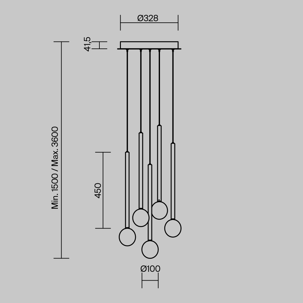Дополнительная картинка Люстра Maytoni MOD383PL-L16BBS3K